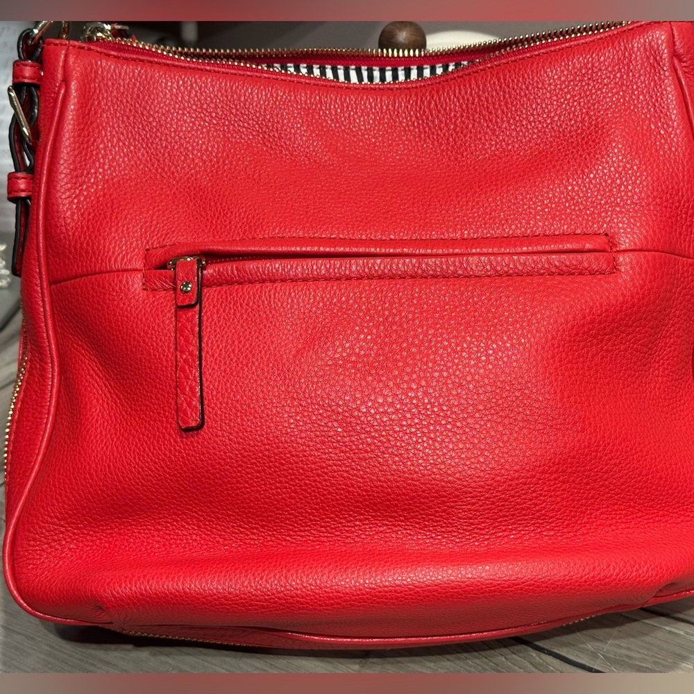 Kate Spade Cherry Red Leather Bundle - Shoulder Bag & Wallet COBBLE HILL ELLA - Picture 11 of 13